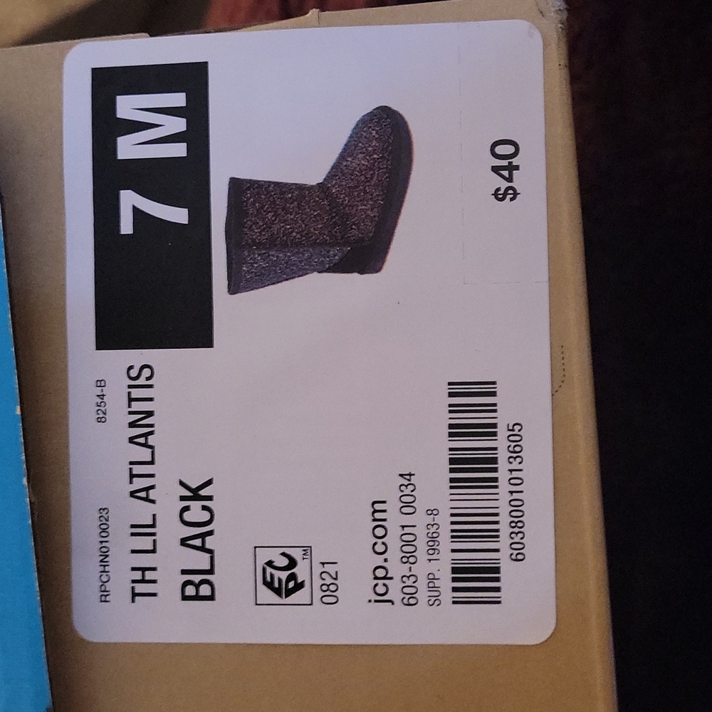 Black sparkling boots